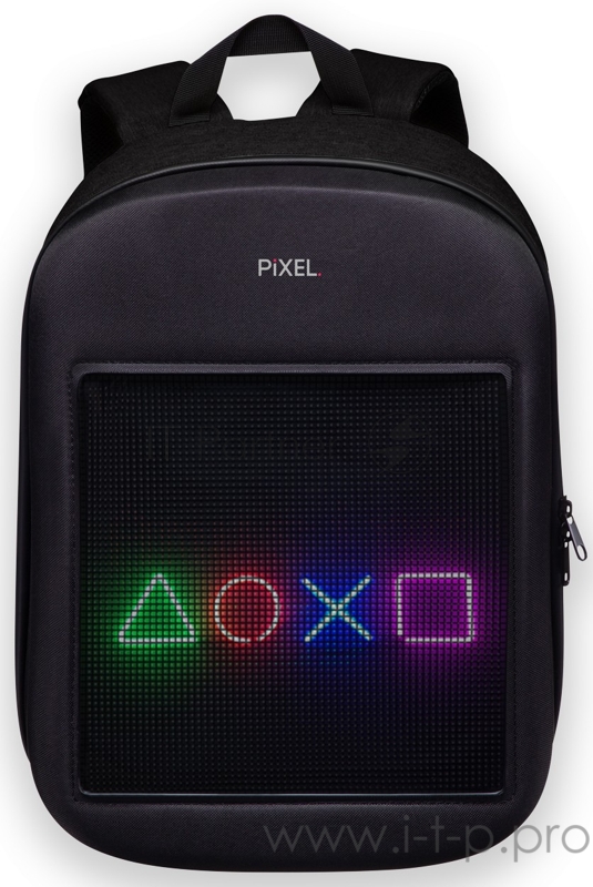 Рюкзак PIXEL One Black Moon чёрный (LED-экран 25*25 px, 16,5 млн цветов, 20 л., полиэстер)