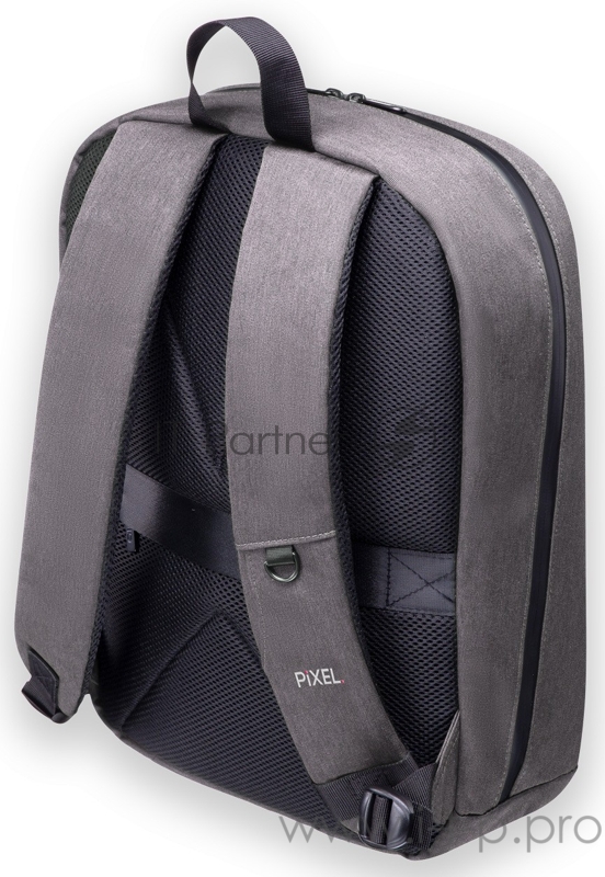 Рюкзак PIXEL MAX Silver светло-серый (LED-экран 25*25 px, 16,5 млн цветов, 20 л., полиэстер)