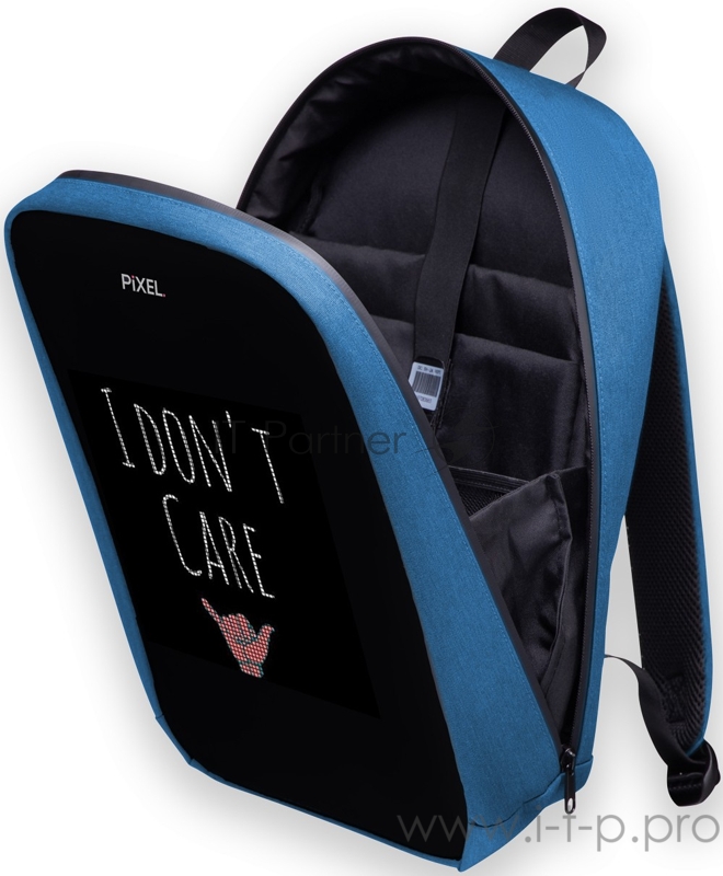 Рюкзак PIXEL MAX Indigo синий (LED-экран 25*25 px, 16,5 млн цветов, 20 л., полиэстер)