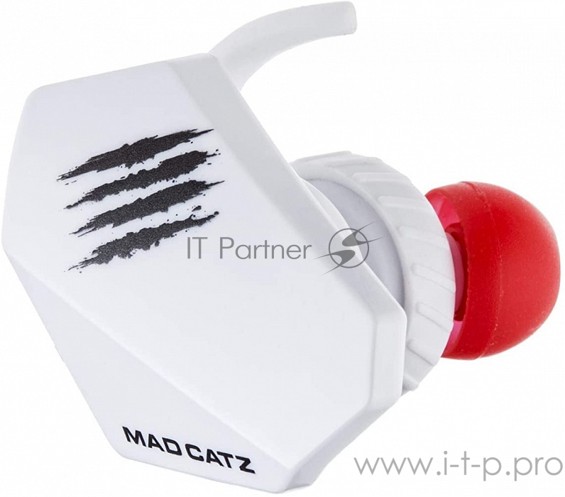 Mad Catz E.S. PRO+ Игровые мобильные наушники белые (3.5 мм jack, 13.5 мм неодимовые магниты, 32 Ом, 20 ~ 20000 Гц, микрофон)