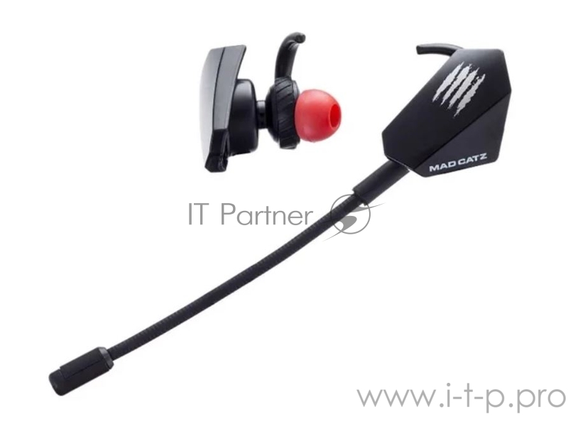 Mad Catz E.S. PRO+ Игровые мобильные наушники чёрные (3.5 мм jack, 13.5 мм неодимовые магниты, 32 Ом, 20 ~ 20000 Гц, микрофон)