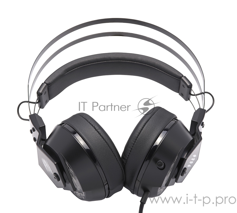 Mad Catz F.R.E.Q. 4 Игровые наушники чёрные (7.1, USB, RGB подсветка, 50 мм неодимовые магниты, 32 Ом, 20 ~ 20000 Гц, микрофон)