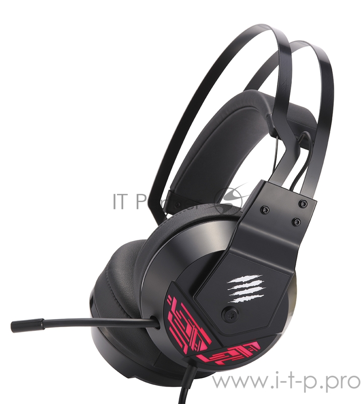 Mad Catz F.R.E.Q. 4 Игровые наушники чёрные (7.1, USB, RGB подсветка, 50 мм неодимовые магниты, 32 Ом, 20 ~ 20000 Гц, микрофон)