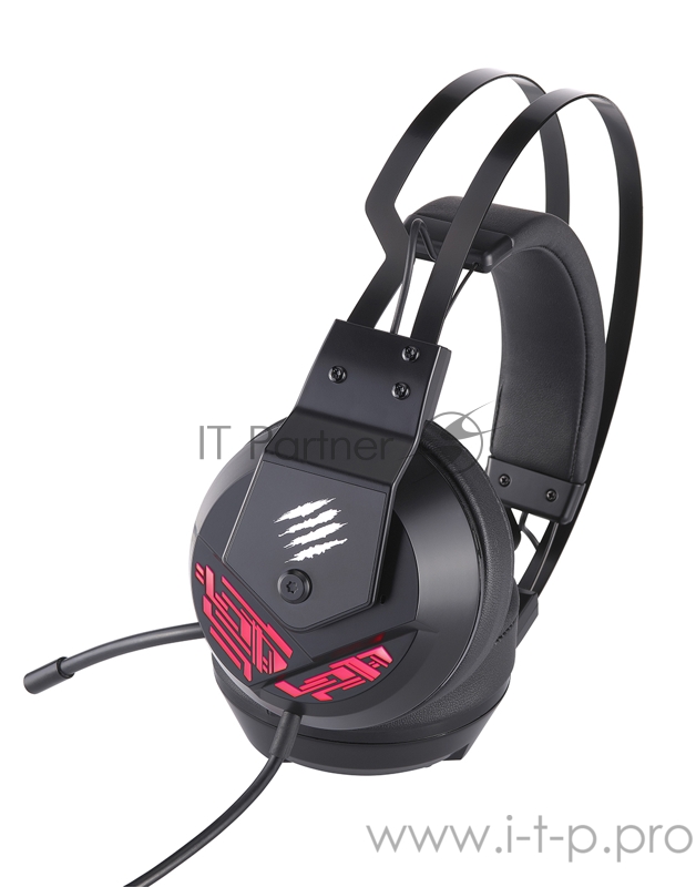 Mad Catz F.R.E.Q. 4 Игровые наушники чёрные (7.1, USB, RGB подсветка, 50 мм неодимовые магниты, 32 Ом, 20 ~ 20000 Гц, микрофон)