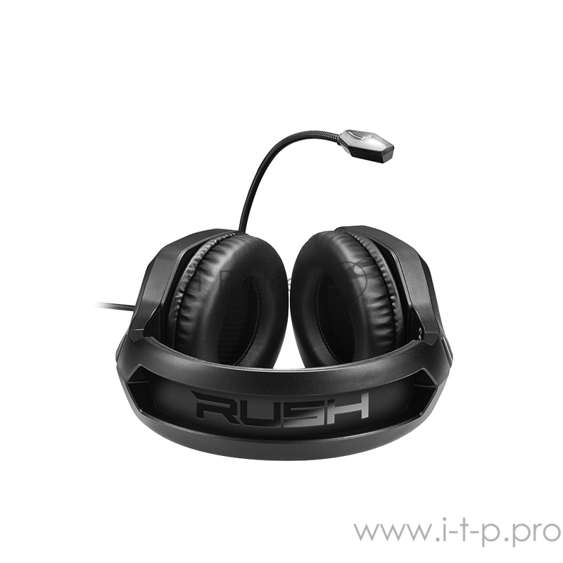 Sharkoon Rush ER30 Игровая гарнитура чёрная (RGB подсветка, USB, 50 мм, ПУ)