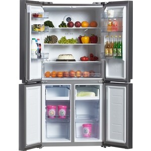 Холодильник Hyundai CM4505FV нержавеющая сталь (трехкамерный)