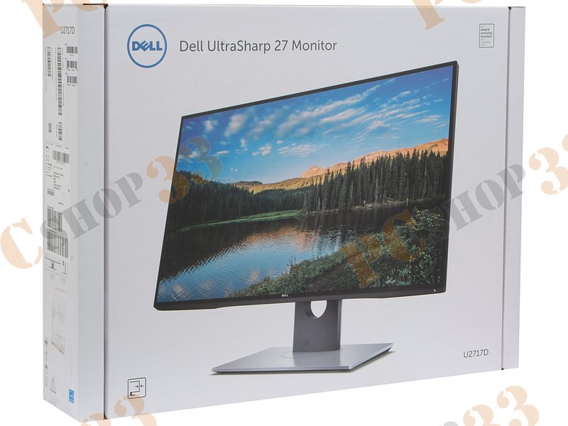 ЖК-монитор 27.0 Dell U2717D 2560x1440, 8мс (GtG), черно-серебр. (HDMI, DP, miniDP, USB Hub)