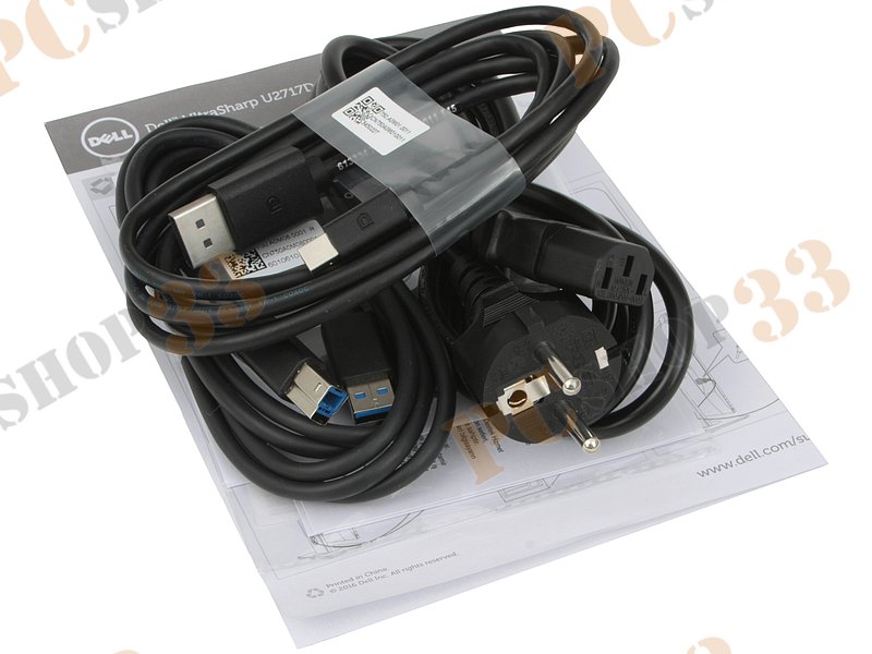 ЖК-монитор 27.0 Dell U2717D 2560x1440, 8мс (GtG), черно-серебр. (HDMI, DP, miniDP, USB Hub)