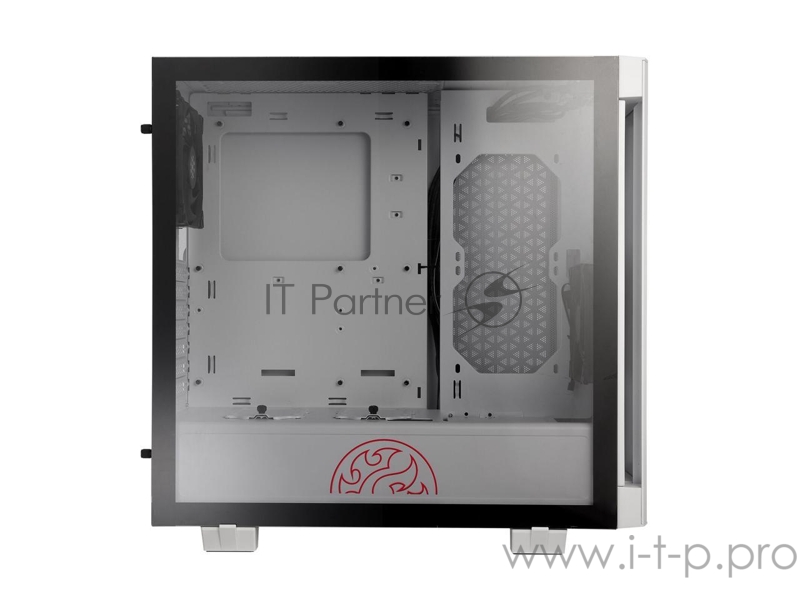 Компьютерный корпус XPG INVADER-WHITECOLOR BOXWORLDWIDE (ATX, подсветка ARGB, 2 вентилятора 120мм, стеклянная боковая панель, ,белый)