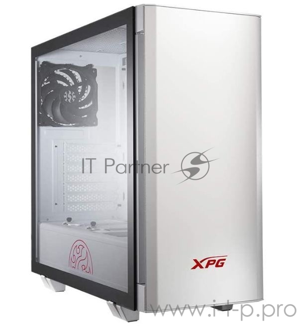Компьютерный корпус XPG INVADER-WHITECOLOR BOXWORLDWIDE (ATX, подсветка ARGB, 2 вентилятора 120мм, стеклянная боковая панель, ,белый)