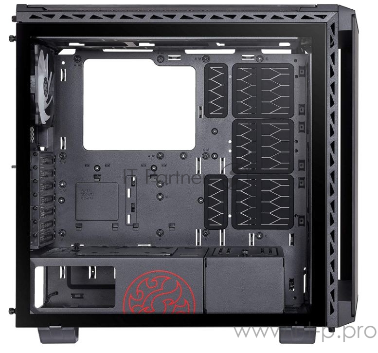 Компьютерный корпус XPG BATTLECRUISER-WHITECOLOR BOXWORLDWIDE (ATX, 4 RGB вентилятора 120мм, стеклянная боковая панель, белый)