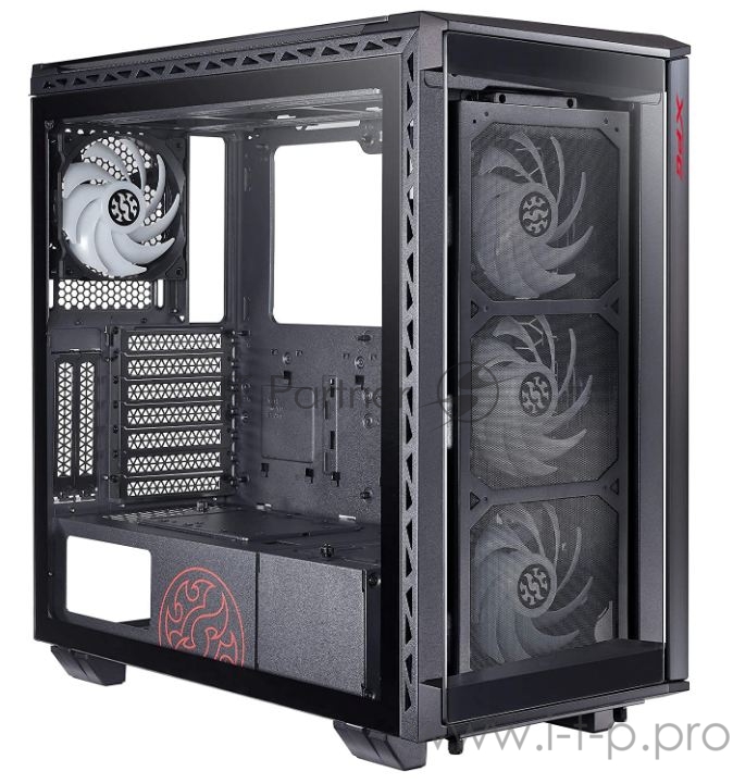 Компьютерный корпус XPG BATTLECRUISER-WHITECOLOR BOXWORLDWIDE (ATX, 4 RGB вентилятора 120мм, стеклянная боковая панель, белый)