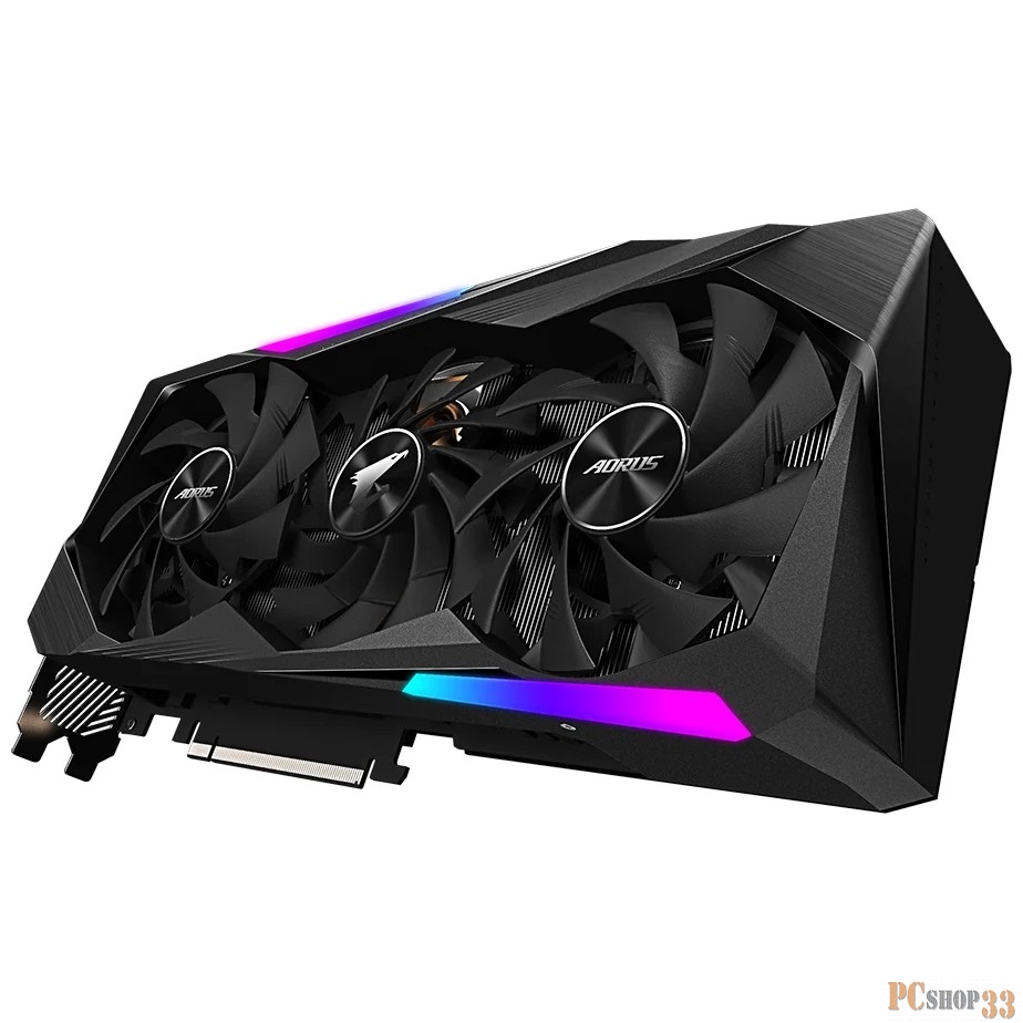 Видеокарта Gigabyte PCI-E nVidia GeForce RTX 3070 8Gb AORUS MASTER LHR RTL (GV-N3070AORUS M-8GD 2.0)