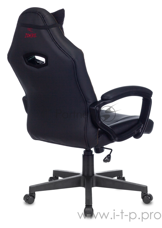 Кресло игровое Zombie HERO JOKER черный/фиолетовый искусственная кожа с подголов. крестовина пластик