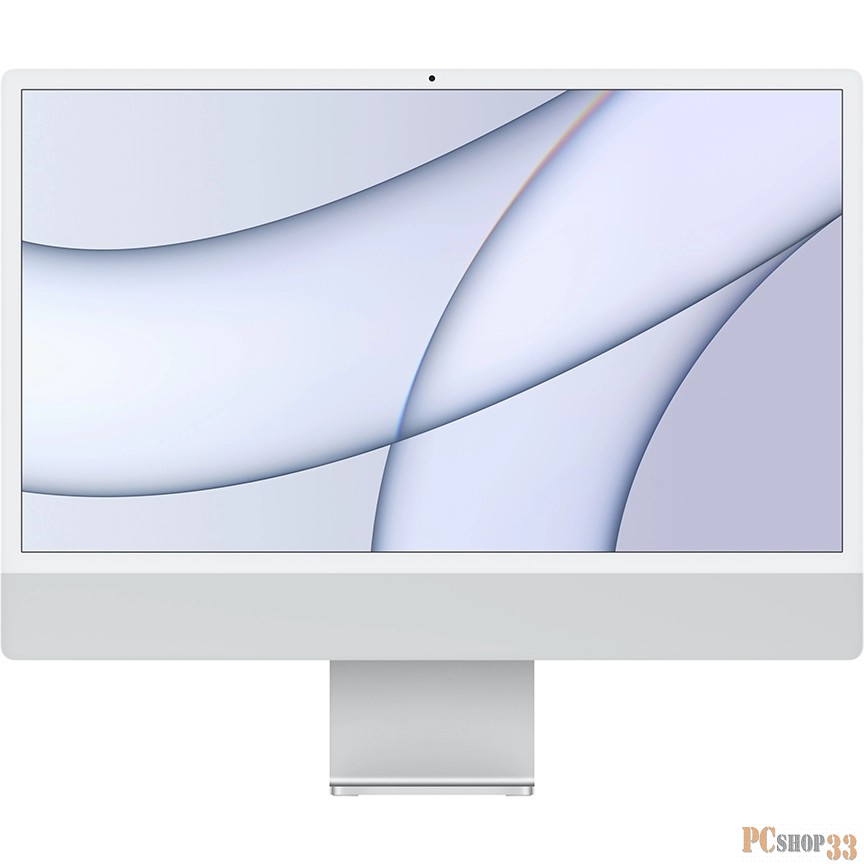 Моноблок Apple 24-inch iMac Retina 4.5K (2021): Apple M1 chip with 8-core CPU & 7core GPU, 8GB, 256GB SSD, 2xTbt/USB 4, Keyboard, Mouse - Silver