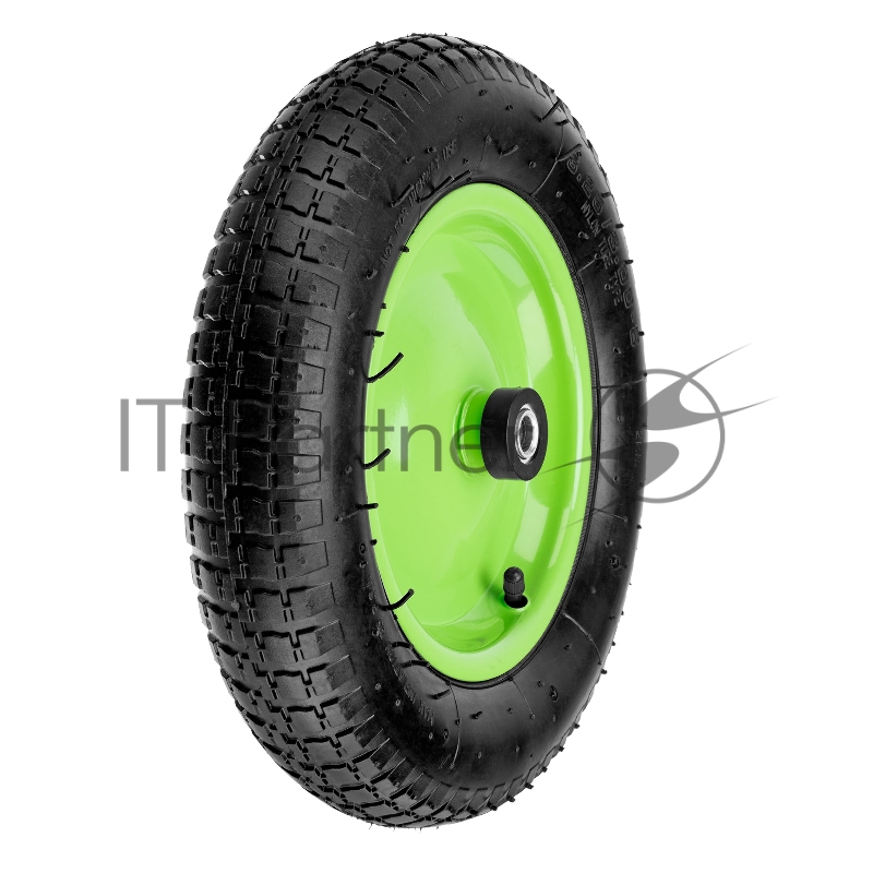 Колесо пневматическое СИБРТЕХ 3.25/3-8, длина оси 90мм ,подшипник 16мм // Сибртех 68973