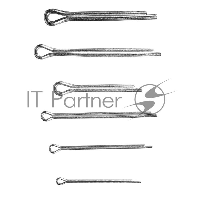 Набор шплинтов СИБРТЕХ , S головки х L: 3,2x50, 4x64, 4,8x76, 6,4x50, 6,4x76, 8x64 мм, 144 предм.// СИБРТЕХ 47603