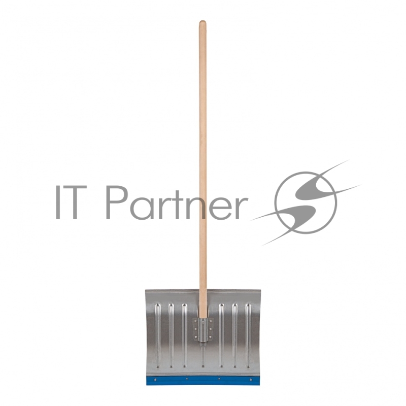 Лопата СИБРТЕХ снеговая, 430x370 мм, с черенком,оцинкованная, метал. окантовка// СИБРТЕХ Россия 61596