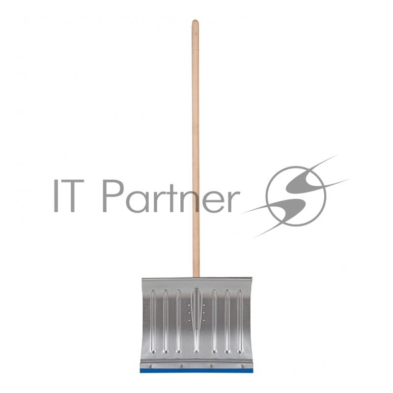 Лопата СИБРТЕХ снеговая, 430x370 мм, с черенком,оцинкованная, метал. окантовка// СИБРТЕХ Россия 61596