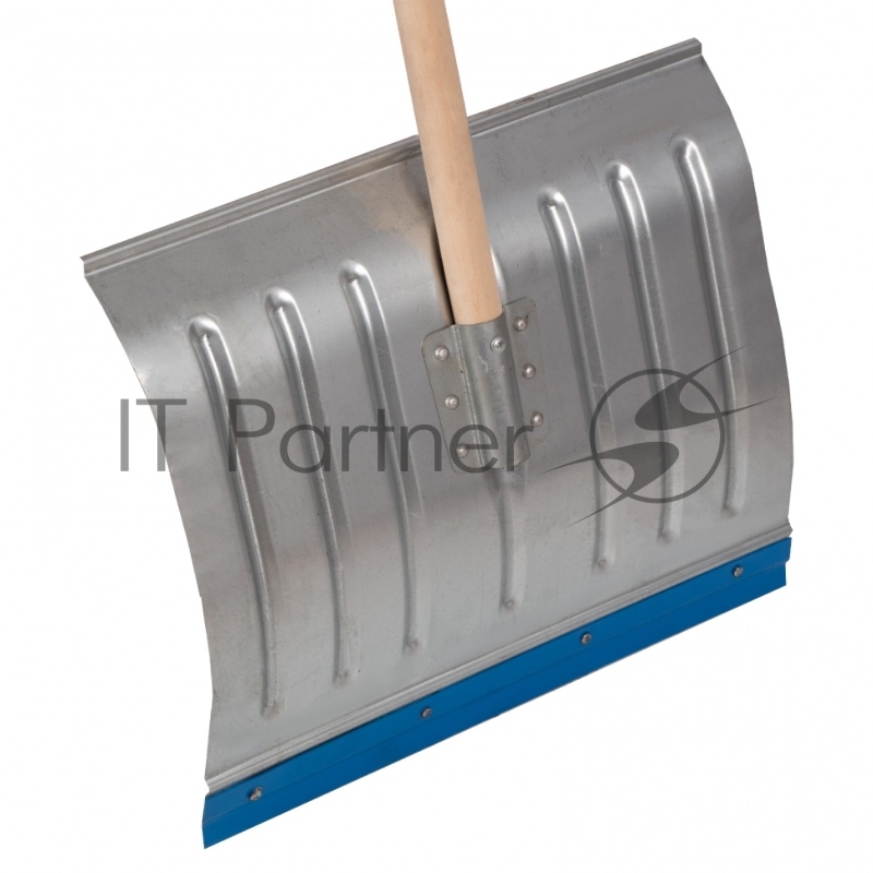 Лопата СИБРТЕХ снеговая, 430x370 мм, с черенком,оцинкованная, метал. окантовка// СИБРТЕХ Россия 61596