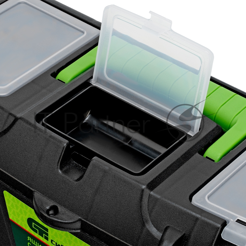 Ящик для инструментов СИБРТЕХ 16”, с органайзерами 90807