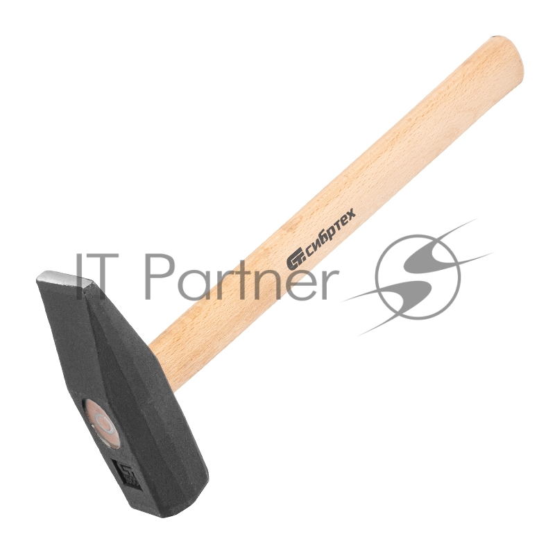 Молоток слесарный СИБРТЕХ , 1500 г, квадратный боек, деревянная рукоятка 10223