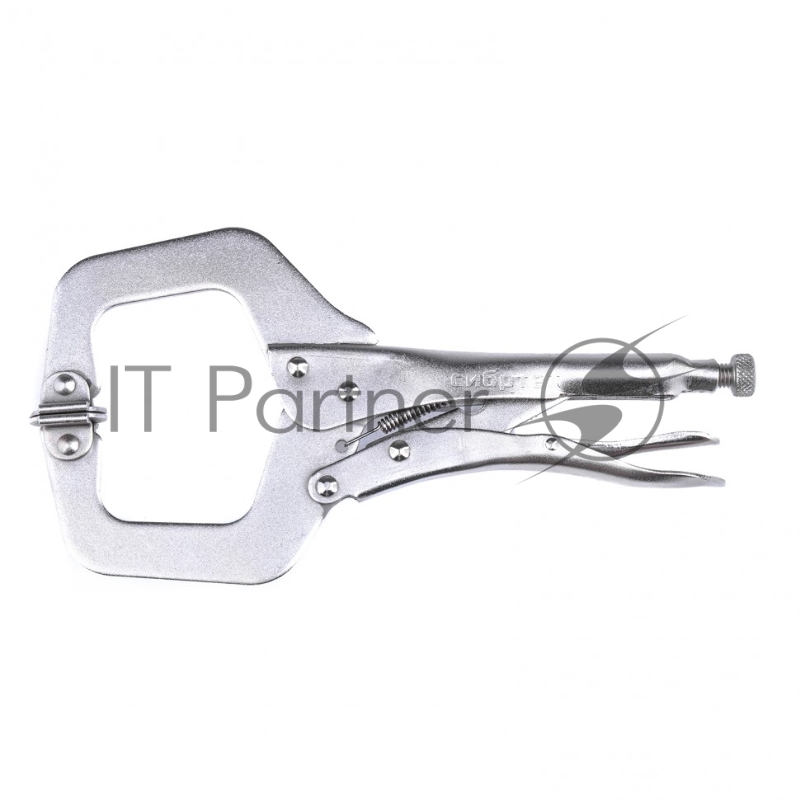 Зажим ручной СИБРТЕХ , увеличенный захват, подвижные губки, 270 мм 18426