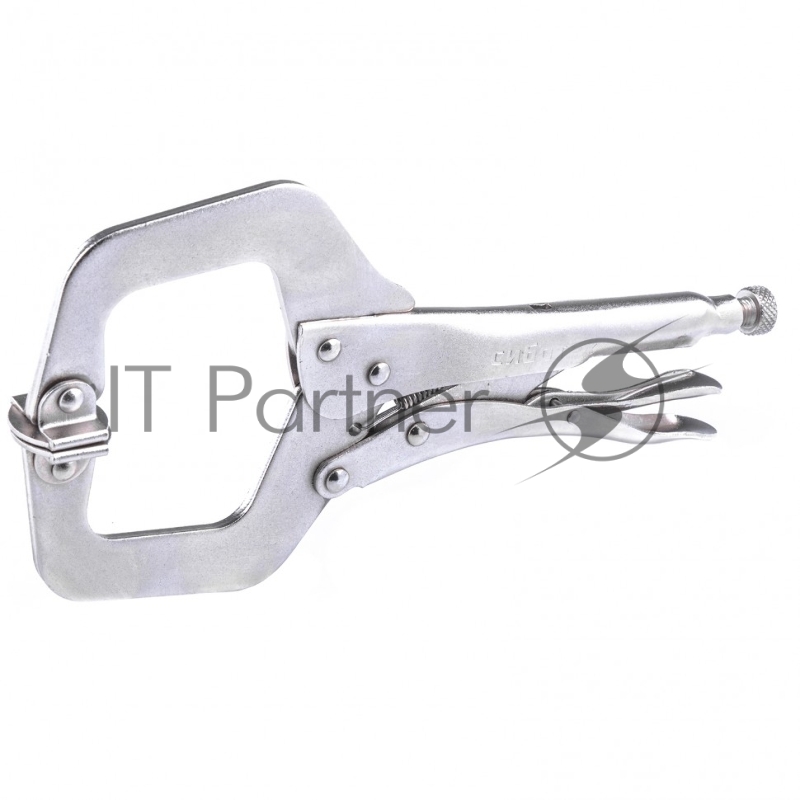 Зажим ручной СИБРТЕХ , увеличенный захват, подвижные губки, 270 мм 18426