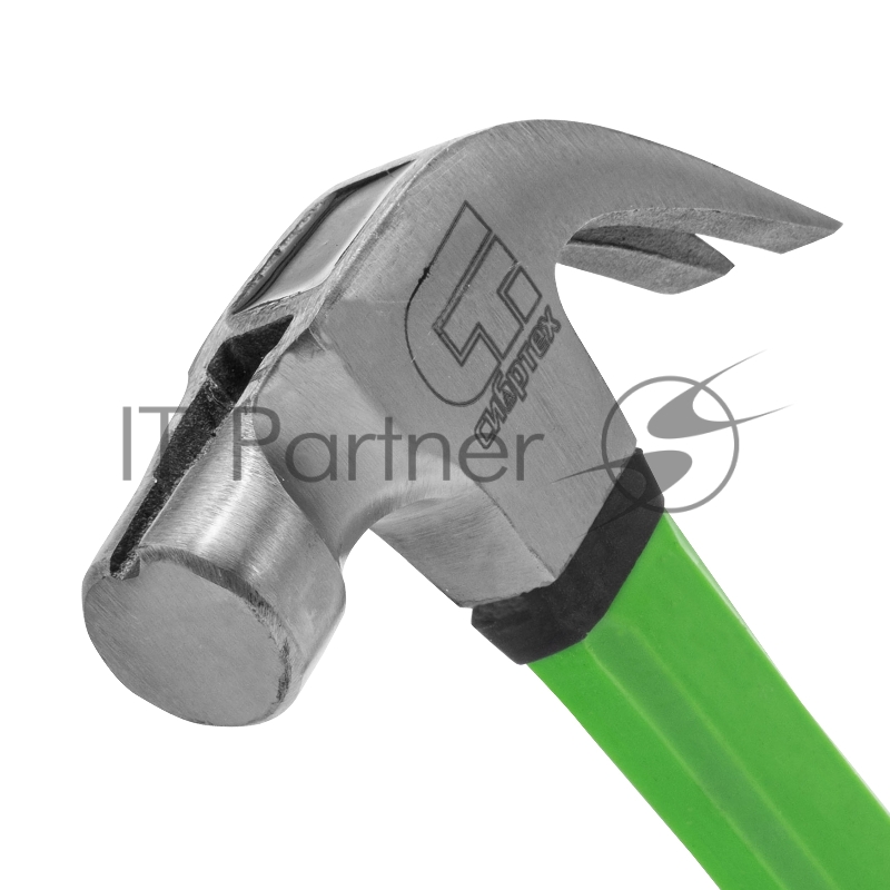 Молоток-гвоздодер СИБРТЕХ ,450г, с магнитом, фибергласовая обрезиненная рукоятка// СИБРТЕХ 10441