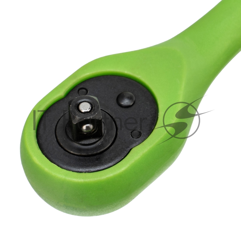 Ключ трещотка СИБРТЕХ двухкомпонентная рукоятка 1/4 14007