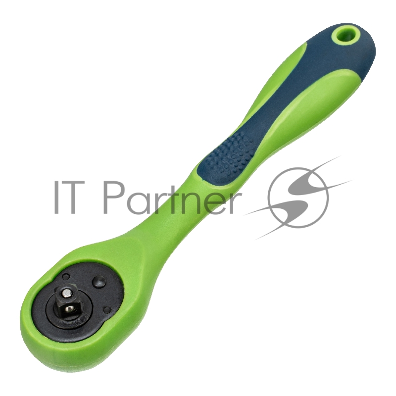 Ключ трещотка СИБРТЕХ двухкомпонентная рукоятка 1/4 14007