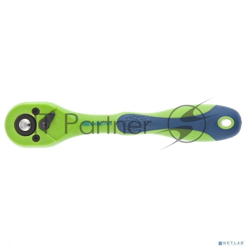 Ключ трещотка СИБРТЕХ двухкомпонентная рукоятка 1/4 14007