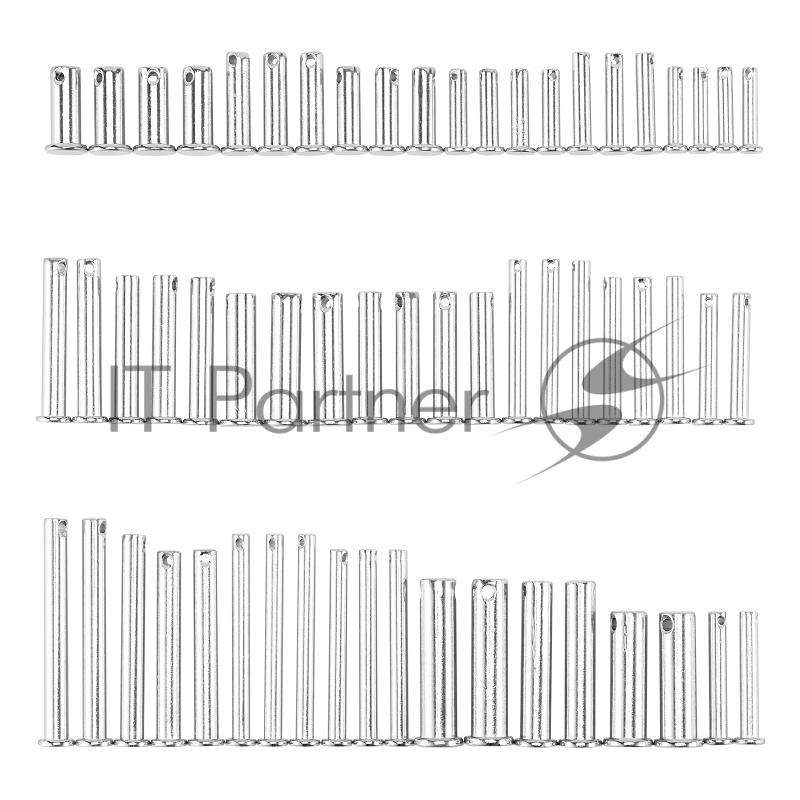 Набор штифтов с головкой и отверстием под шплинт СИБРТЕХ , 60 предм.// СИБРТЕХ 47612