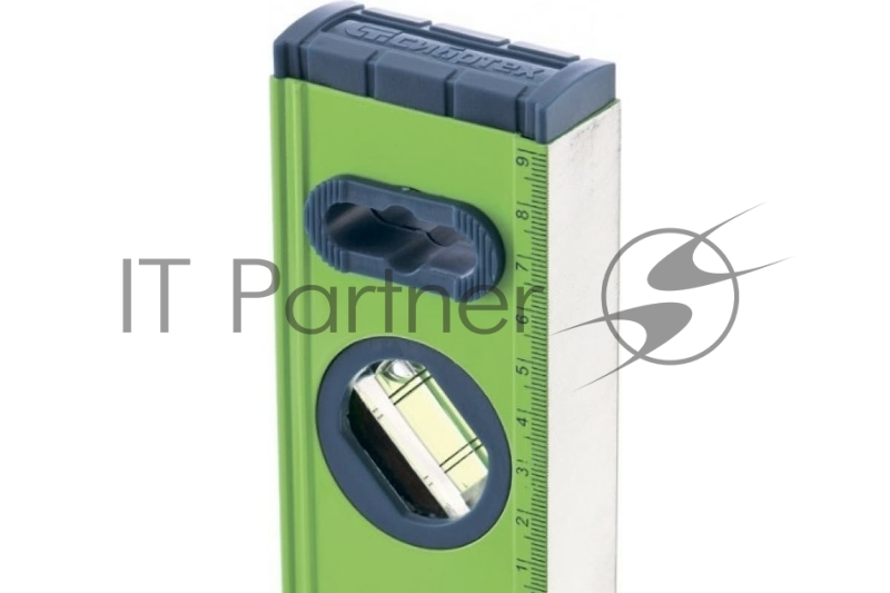 Уровень алюминиевый СИБРТЕХ УСМ-0,5-300, фрезерованный, 3 глазка, магнитный, 300 мм 34111