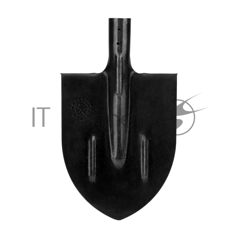 Лопата штыковая СИБРТЕХ , с ребрами жесткости,рельсовая сталь, без черенка //СИБРТЕХ Россия 61470