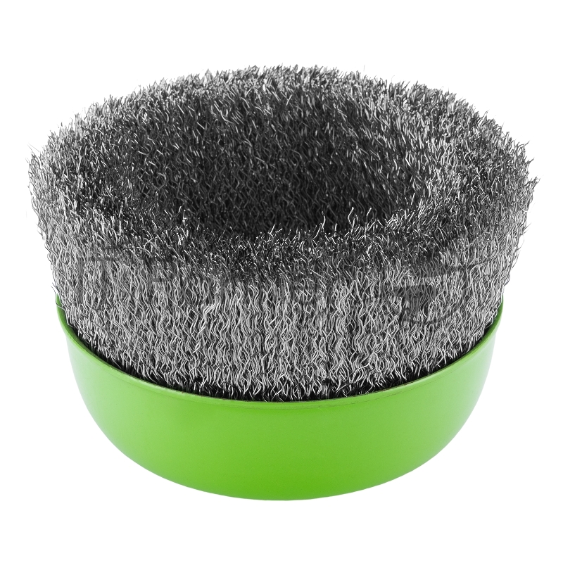 Щетка для УШМ СИБРТЕХ , 125 мм М14, чашка, витая проволока 0,3 mm 746067