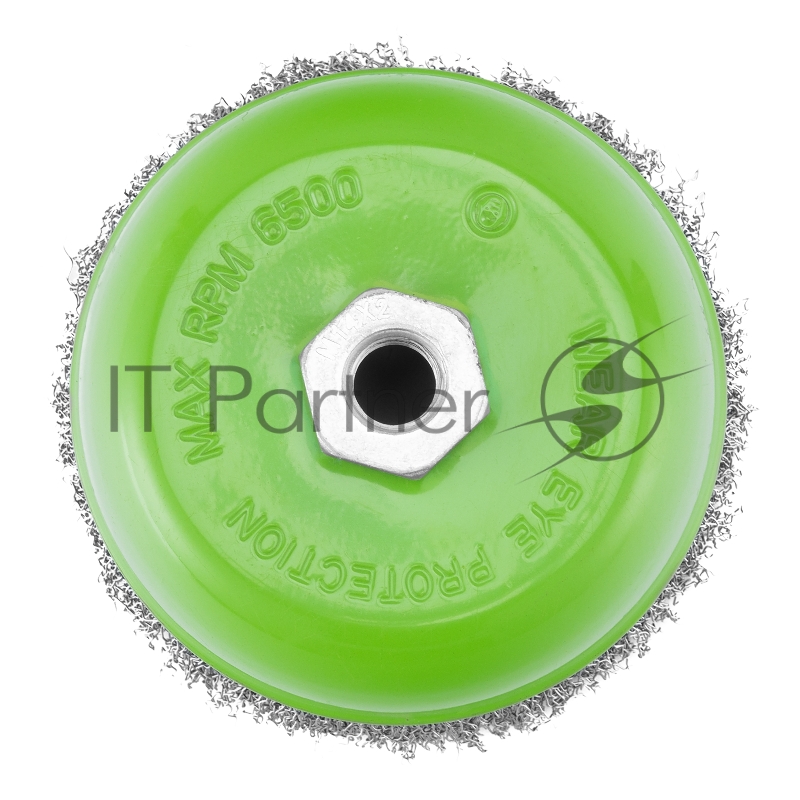 Щетка для УШМ СИБРТЕХ , 125 мм М14, чашка, витая проволока 0,3 mm 746067