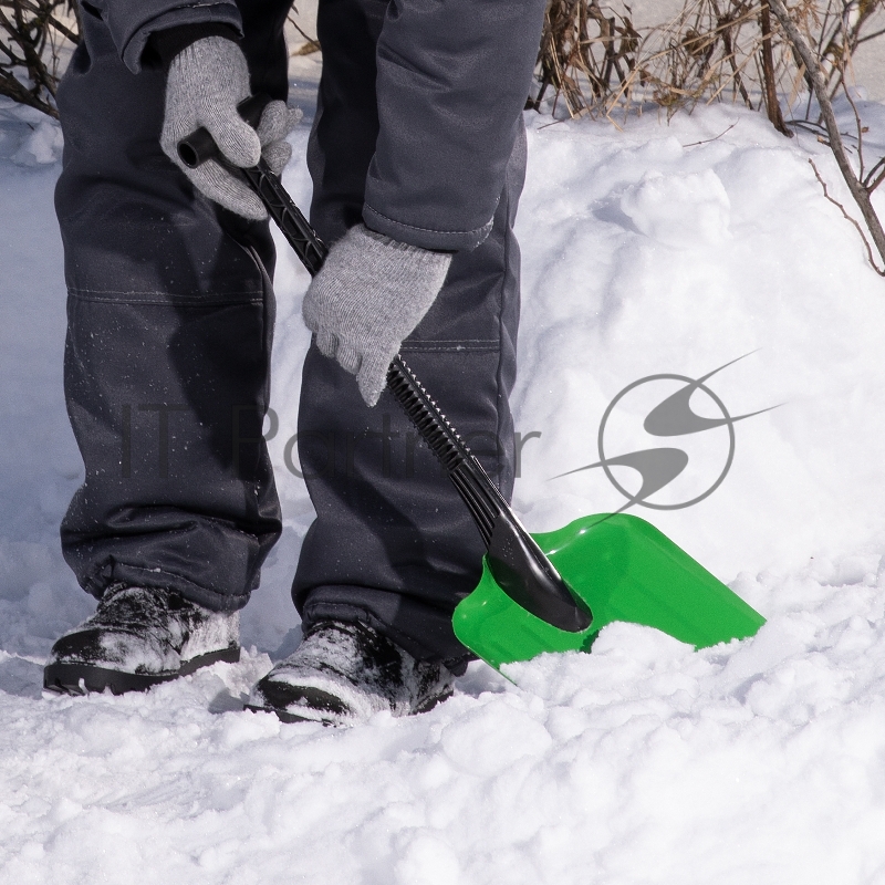 Лопата универсальная СИБРТЕХ стальная 260 х 205 мм, черенок из пластика, Россия 61623