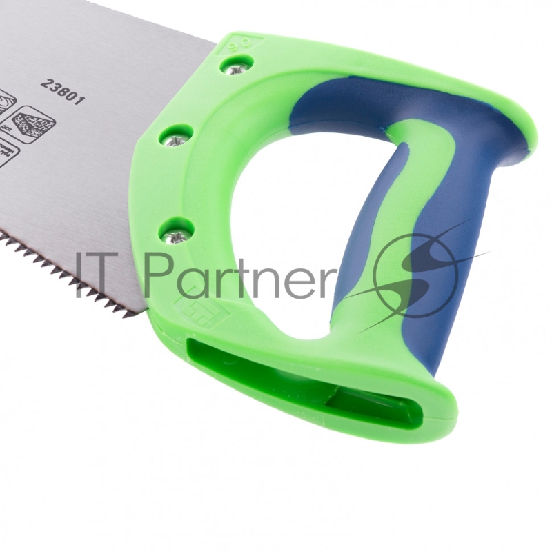 Ножовка по дереву СИБРТЕХ Зубец,350 мм,7-8 TPI,зуб 2D,калёный зуб,2-х компонентная рукоятка//23801