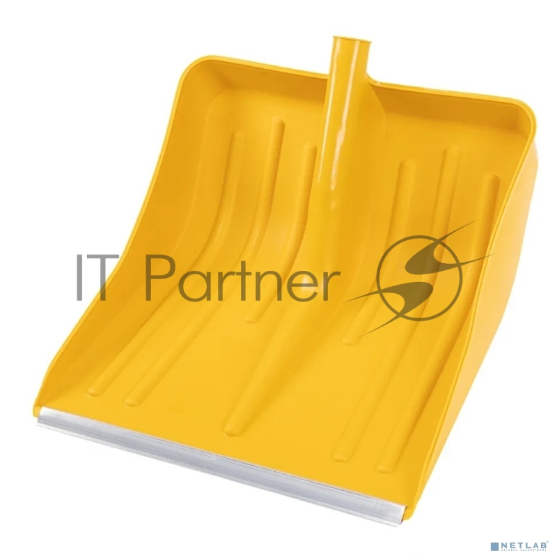 Лопата полипропиленовая СИБРТЕХ желтая 400 х 420 мм без черенка, Россия 61616
