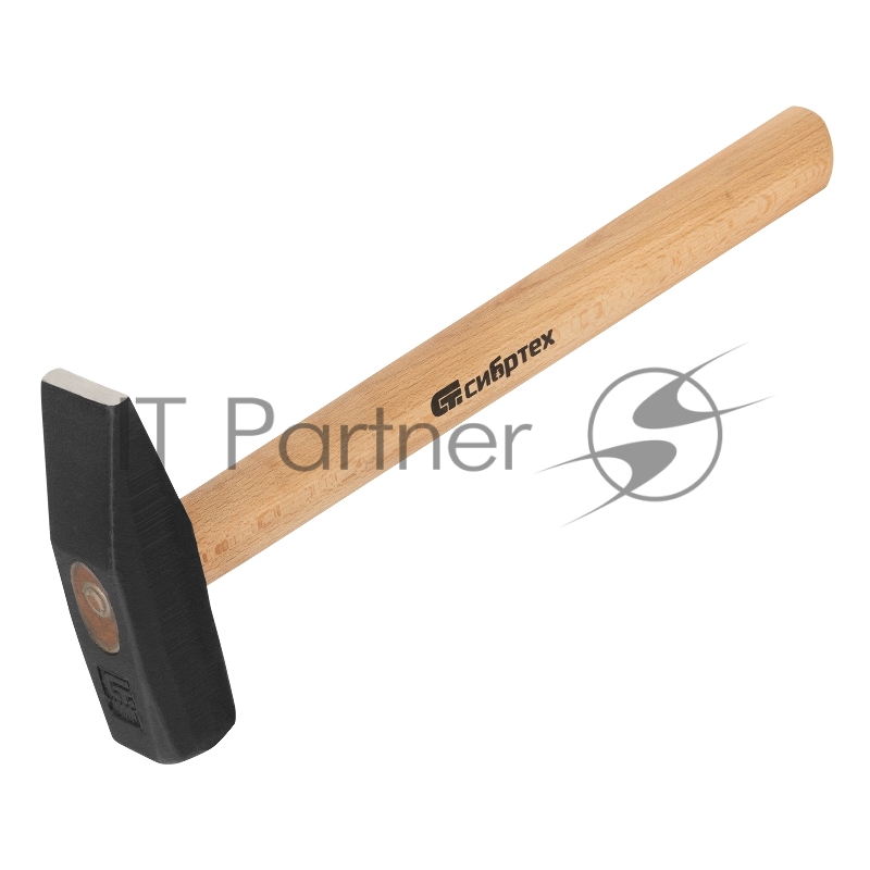 Молоток слесарный СИБРТЕХ , 1000 г, квадратный боек, деревянная рукоятка 10222