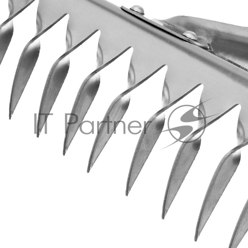 Грабли СИБРТЕХ 12-зубые витые, 290 мм, нерж. сталь, без черенка// СИБРТЕХ Россия 61753