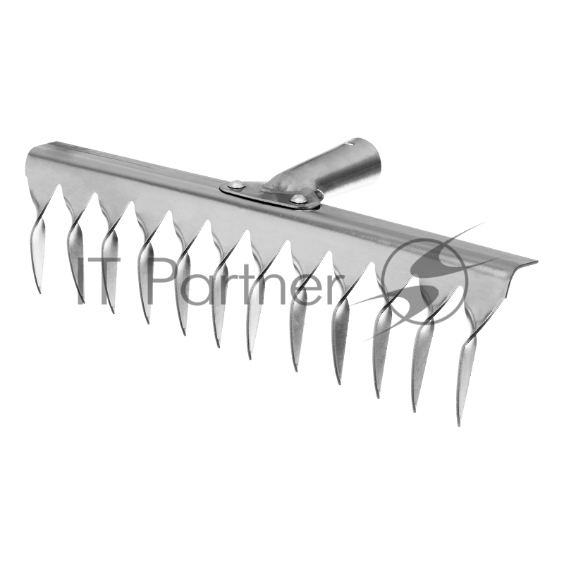Грабли СИБРТЕХ 12-зубые витые, 290 мм, нерж. сталь, без черенка// СИБРТЕХ Россия 61753