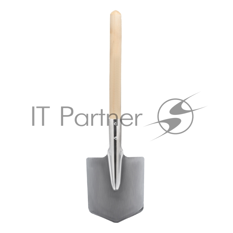 Лопата саперная СИБРТЕХ из нержавеющей стали, деревянный черенок//СИБРТЕХ Россия 61439