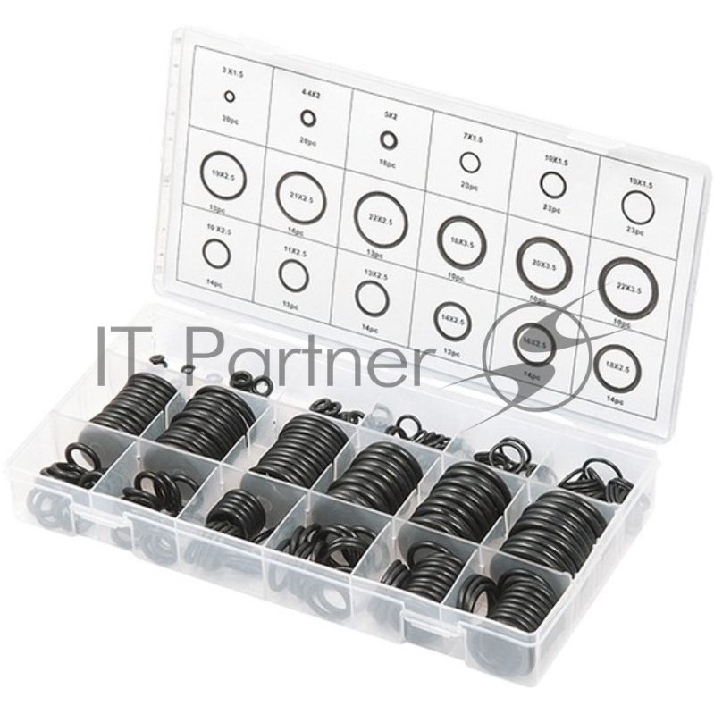 Набор резиновых уплотнительных прокладок СИБРТЕХ , D 3 - 23 мм, 279 предм.// СИБРТЕХ 47598