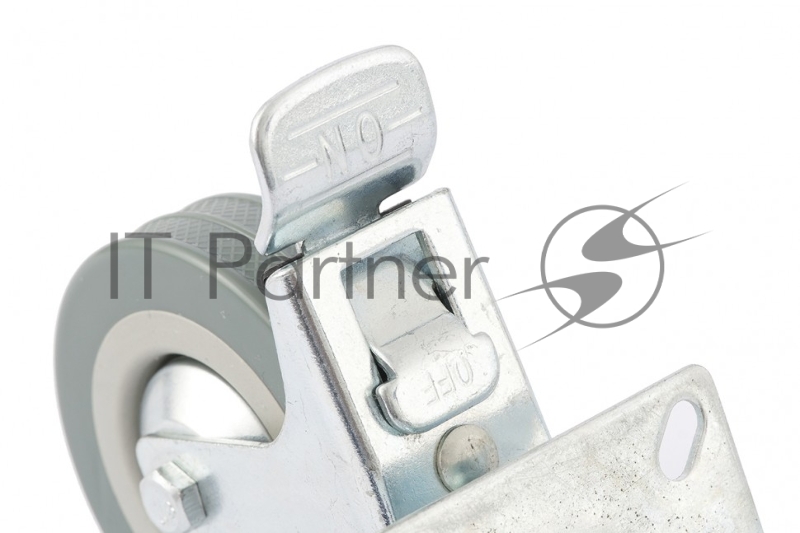 Колесо поворотное с тормозом СИБРТЕХ d-75мм крепление платформенное 68720