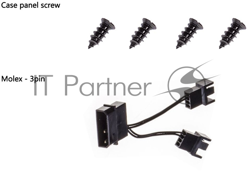 Вентилятор ID-COOLING WF-12025-SD-K 120x120x25мм (80шт./кор, 1600об/мин, Black) BOX