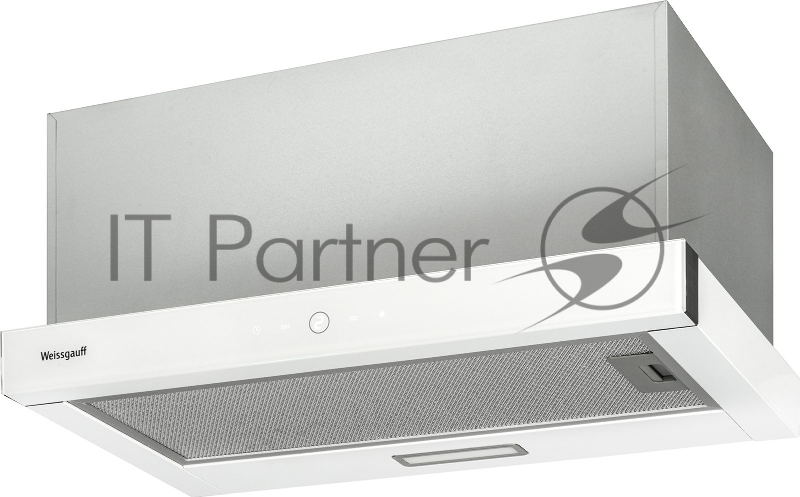 Вытяжка встраиваемая Weissgauff TEL 06 TC 1200 WH белый управление: сенсорное (1 мотор)