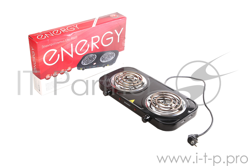 Плитка электрическая ENERGY EN-904В 1000+1000Вт нерж. сталь