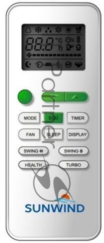 Сплит-система SunWind SW-09/IN - SW-09/OUT белый